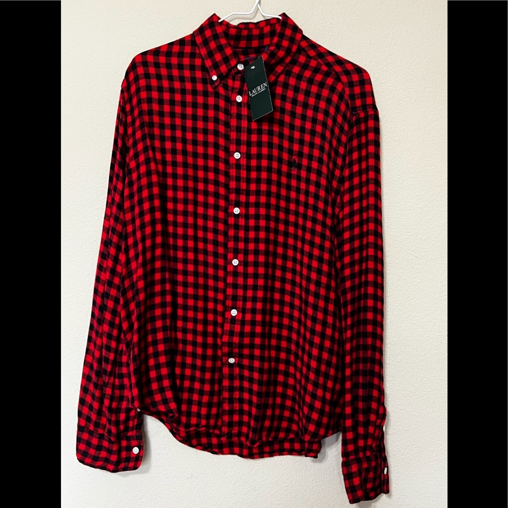 G - Ralph Lauren Black/Red Plaid Shirt